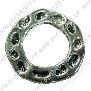 Donut Zinc Alloy Jewelry Findings, outer dia:24mm inner dia:14mm, Sold by Bag