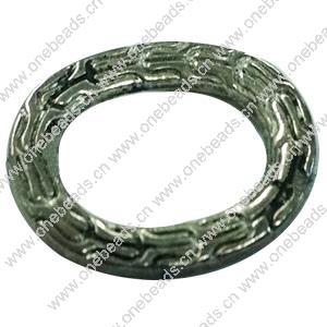 Donut Zinc Alloy Jewelry Findings, outer dia:13x16mm inner dia:8x11mm, Sold by Bag