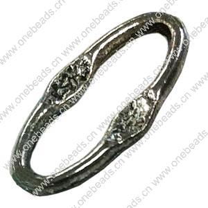 Donut Zinc Alloy Jewelry Findings, 17x7mm, Sold by Bag