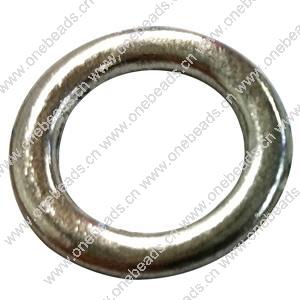 Donut Zinc Alloy Jewelry Findings, outer dia:17mm inner dia:11mm, Sold by Bag