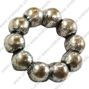 Donut Zinc Alloy Jewelry Findings, outer dia:15mm inner dia:7mm, Sold by Bag