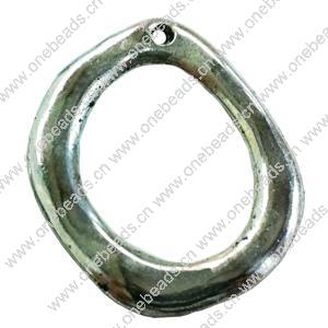 Pendant. Fashion Zinc Alloy Jewelry Findings. Donut 29x24mm. Sold by Bag