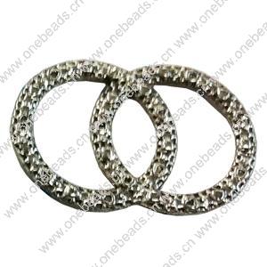 Donut Zinc Alloy Jewelry Findings, 14x21mm, Sold by Bag