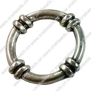 Donut Zinc Alloy Jewelry Findings, outer dia:18.5mm inner dia:14mm, Sold by Bag