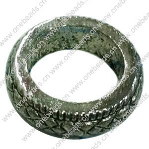 Donut Zinc Alloy Jewelry Findings, outer dia:16mm inner dia:11mm, Sold by Bag