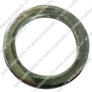 Donut Zinc Alloy Jewelry Findings, outer dia:40mm inner dia:27mm, Sold by Bag