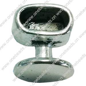 Zinc Alloy Cord End Caps. Fashion Jewelry findings. 11x13mm, Hole:9x4mm, Sold by Bag
