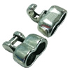 Clasps. Fashion Zinc Alloy Jewelry Findings. 11x10mm. Hole:9x4mm. Sold by Bag
