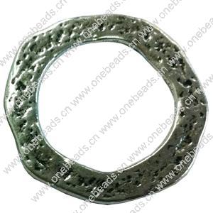 Donut Zinc Alloy Jewelry Findings, outer dia:41mm inner dia:26mm, Sold by PC