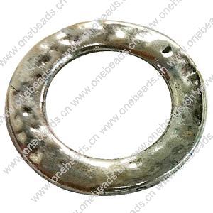 Donut Zinc Alloy Jewelry Findings, outer dia:19mm inner dia:12mm, Sold by Bag