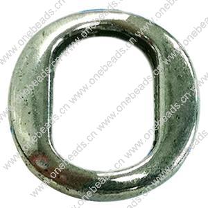 Donut Zinc Alloy Jewelry Findings, outer dia:12.5x14mm inner dia:7x10mm, Sold by Bag