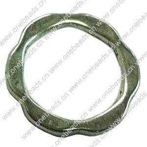 Donut Zinc Alloy Jewelry Findings, outer dia:14mm inner dia:10mm, Sold by Bag