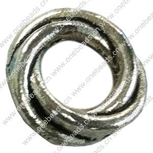 Donut Zinc Alloy Jewelry Findings, outer dia:8mm inner dia:4mm, Sold by Bag