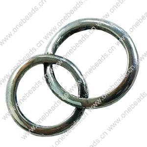 Donut Zinc Alloy Jewelry Findings, 30x20mm, Sold by Bag