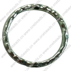 Donut Zinc Alloy Jewelry Findings, outer dia:22mm inner dia:18mm, Sold by Bag