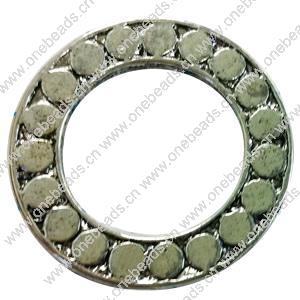Donut Zinc Alloy Jewelry Findings, outer dia:28mm inner dia:18mm, Sold by Bag