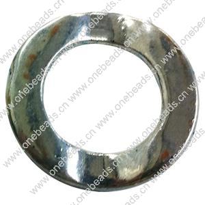 Donut Zinc Alloy Jewelry Findings, outer dia:29mm inner dia:18mm, Sold by Bag