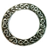Donut Zinc Alloy Jewelry Findings, outer dia:28mm inner dia:19mm, Sold by Bag
