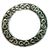 Donut Zinc Alloy Jewelry Findings, outer dia:28mm inner dia:19mm, Sold by Bag