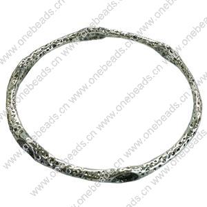 Donut Zinc Alloy Jewelry Findings, outer dia:68mm inner dia:62mm, Sold by PC