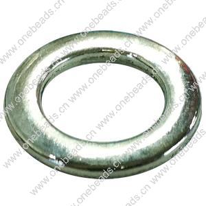 Donut Zinc Alloy Jewelry Findings, outer dia:25mm inner dia:15mm, Sold by Bag