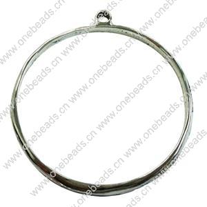 Pendant. Fashion Zinc Alloy Jewelry Findings. Donut 75mm. Sold by PC