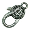 Zinc Alloy Clasp, Fashion Jewelry Clasp, 15x25mm, Sold by Bag