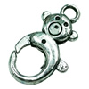 Zinc Alloy Clasp, Fashion Jewelry Clasp, 15x27mm, Sold by Bag