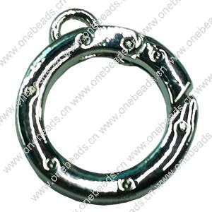 Zinc Alloy Clasp, Fashion Jewelry Clasp, 20mm, Sold by Bag