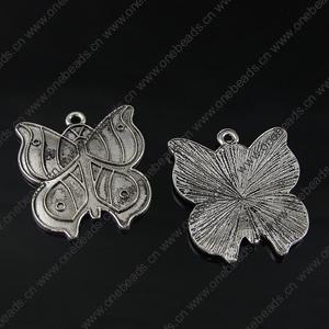 Pendant. Fashion Zinc Alloy Jewelry Findings. Animal 24x27mm. Sold by Bag