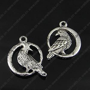 Pendant. Fashion Zinc Alloy Jewelry Findings. Animal 18x14mm. Sold by Bag