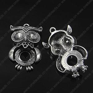 Pendant settings. Fashion Zinc Alloy Jewelry Findings. Animal 41x25mm, Sold by Bag