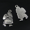 Pendant. Fashion Zinc Alloy Jewelry Findings. people 12x24mm, Sold by Bag