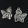 Pendant. Fashion Zinc Alloy Jewelry Findings. Angel 28x24mm, Sold by Bag
