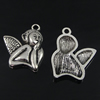 Pendant. Fashion Zinc Alloy Jewelry Findings. Angel 28x24mm, Sold by Bag