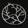 Pendant. Fashion Zinc Alloy Jewelry Findings. plant 39.5x43.5mm, Sold by Bag
