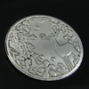 Pendant. Fashion Zinc Alloy Jewelry Findings. Flat Round 60mm, Sold by PC
