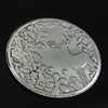 Pendant. Fashion Zinc Alloy Jewelry Findings. Flat Round 60mm, Sold by PC