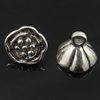 Pendant. Fashion Zinc Alloy Jewelry Findings. Flower 9.5x8.5mm, Sold by Bag
