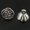 Pendant. Fashion Zinc Alloy Jewelry Findings. Flower 9.5x8.5mm, Sold by Bag