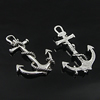 Pendant. Fashion Zinc Alloy Jewelry Findings. Anchor 38x26mm, Sold by Bag
