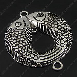 Connector. Fashion Zinc Alloy Jewelry Findings. Animal 54.5x47mm. Sold by PC