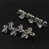 Connector. Fashion Zinc Alloy Jewelry Findings. Flower 30.5x11mm. Sold by Bag
