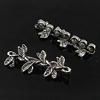 Connector. Fashion Zinc Alloy Jewelry Findings. Flower 30.5x11mm. Sold by Bag