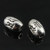 Beads. Fashion Zinc Alloy jewelry findings. Drum 10x6mm. Hole size:2mm. Sold by Bag
