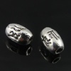 Beads. Fashion Zinc Alloy jewelry findings. Drum 10x6mm. Hole size:2mm. Sold by Bag