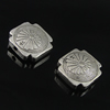 Beads. Fashion Zinc Alloy jewelry findings. Square 16x16mm. Hole size:2mm. Sold by Bag
