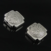 Beads. Fashion Zinc Alloy jewelry findings. Square 16x16mm. Hole size:2mm. Sold by Bag