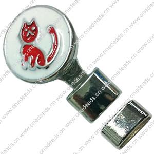 Zinc Alloy Cord End Caps. Fashion Jewelry findings. 20x33mm, Hole:10x4.5mm, Sold by PC