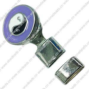 Zinc Alloy Cord End Caps. Fashion Jewelry findings. 20x33mm, Hole:10x4.5mm, Sold by PC